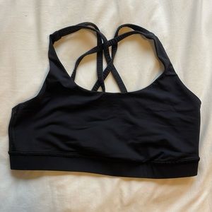 Black Lululemon Energy Bra Size 8